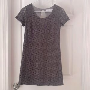 For Joseph’s sheath dress, gray lace